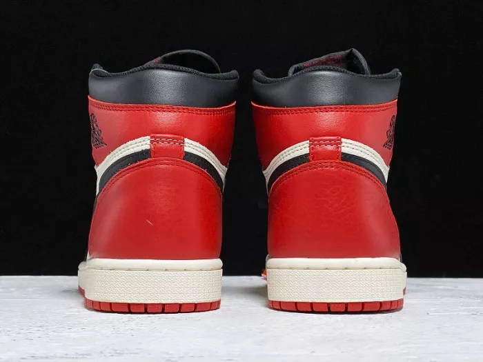 Cheap Air Jordan 1 Retro High OG Bred Toe 555088-610 0119