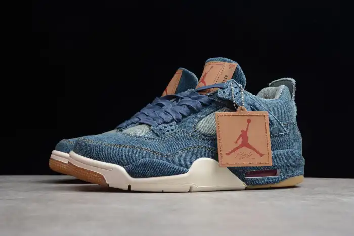 Affordable Levi's x Nike Air Jordan 4 Denim AO2571-401 0127