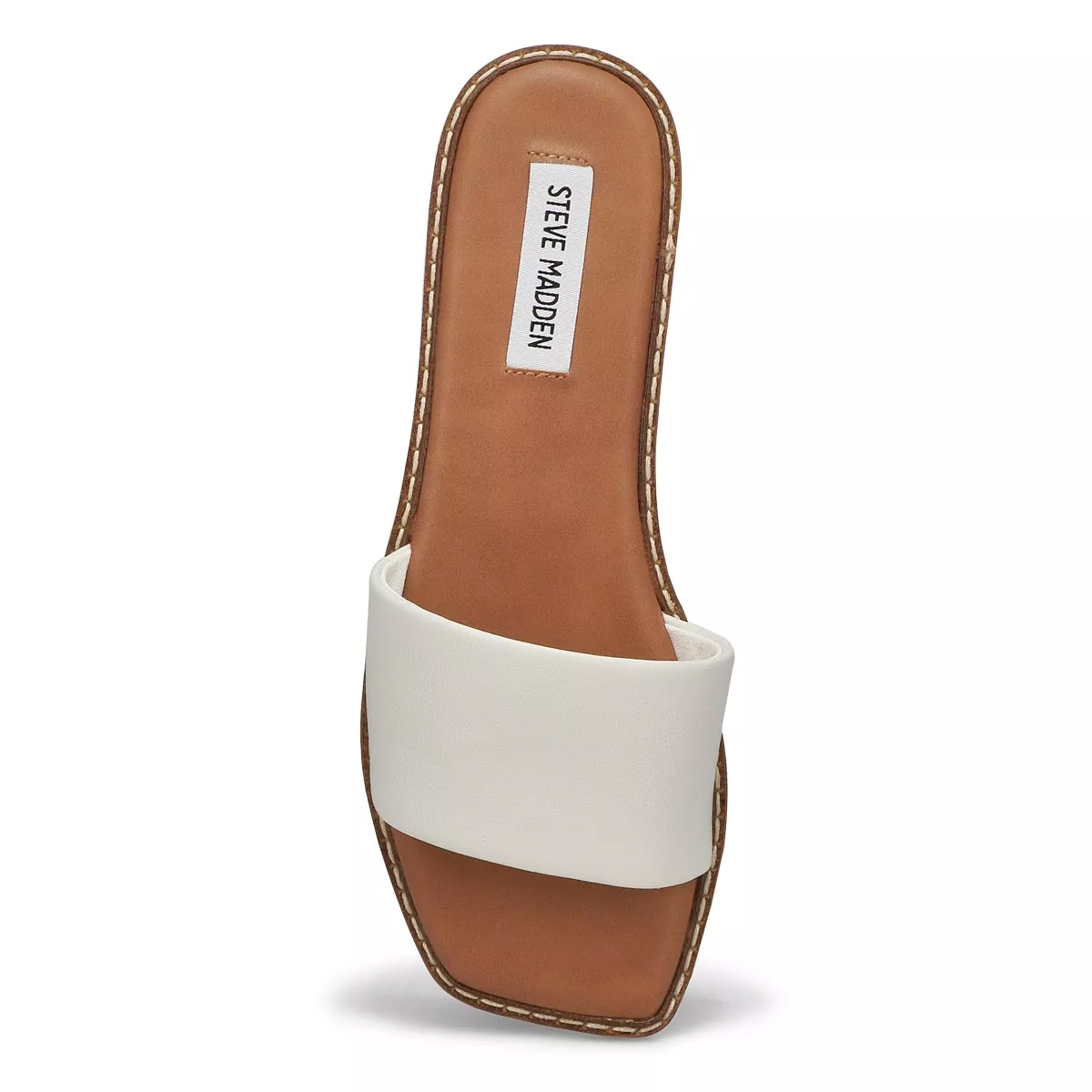 Cheap SteveMadden, Women's Sabrina Slide Sandal - White 0116