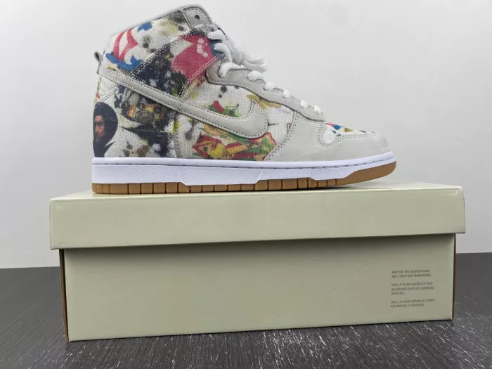 Affordable Nike SB Dunk High Supreme Rammellzee FD8779-100 0117