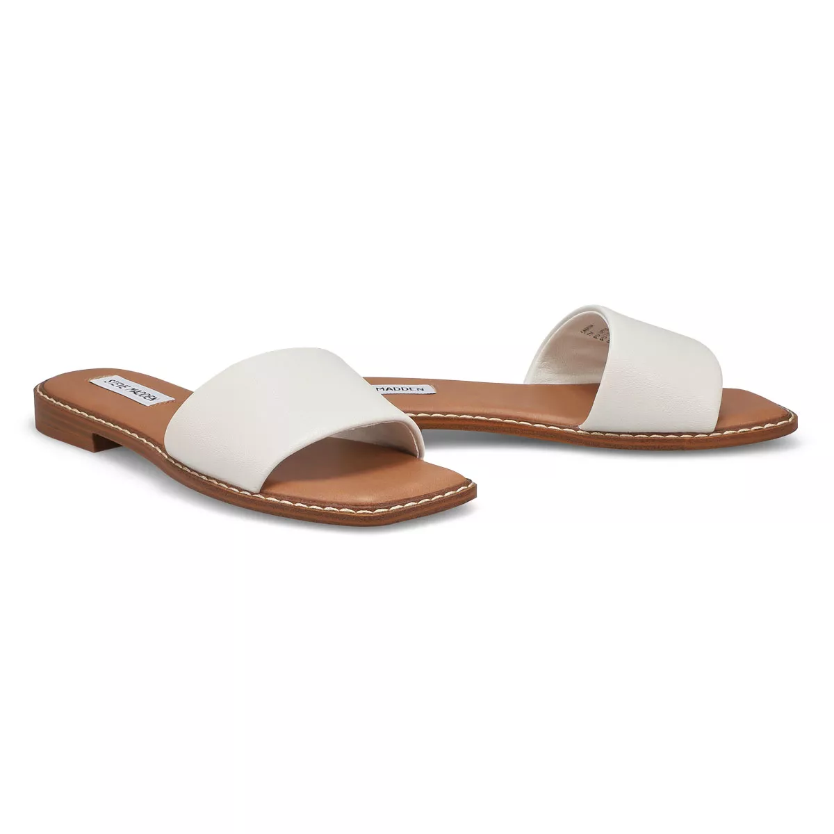 Cheap SteveMadden, Women's Sabrina Slide Sandal - White 0116