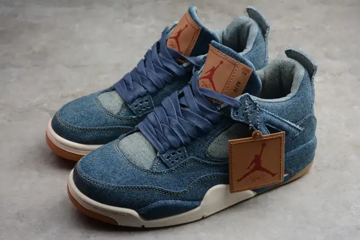 Affordable Levi's x Nike Air Jordan 4 Denim AO2571-401 0127