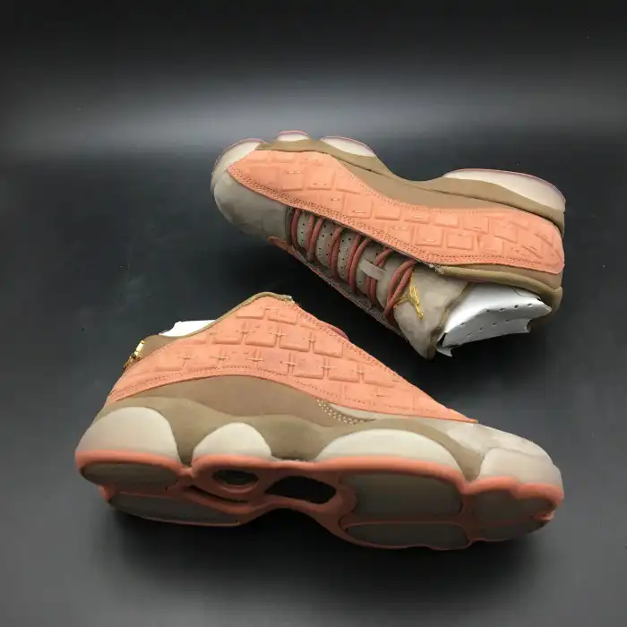 Affordable CLOT x Air Jordan 13 Low Sepia Stone Canteen-Terra Blush AT3102-200 0127