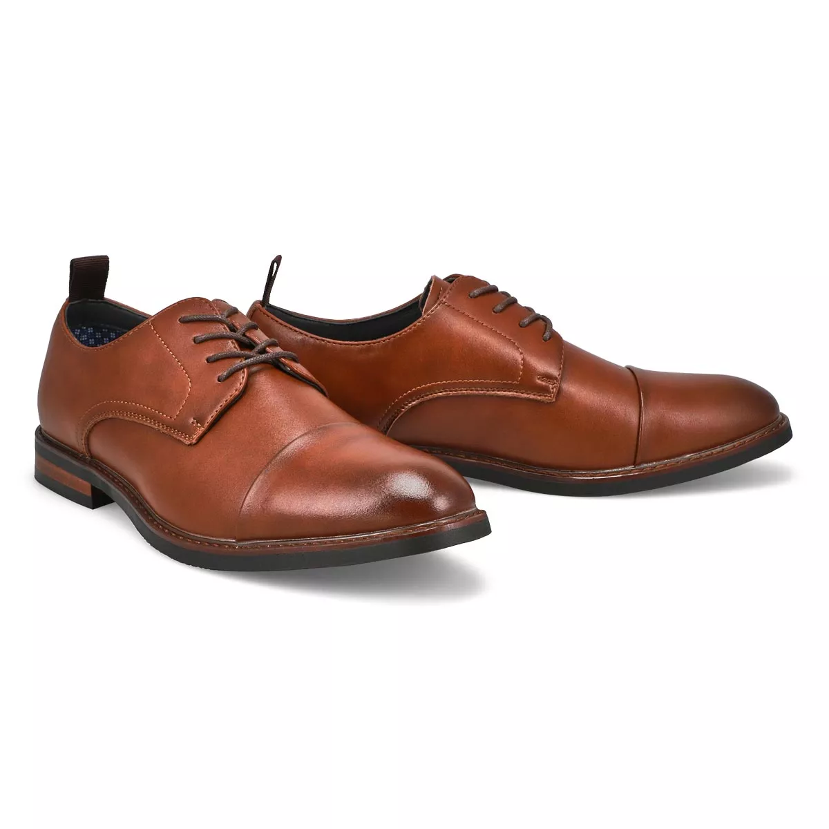 Affordable SteveMadden, Richelieu habillé en cuir EVOLUTE, cognac, hommes 0116