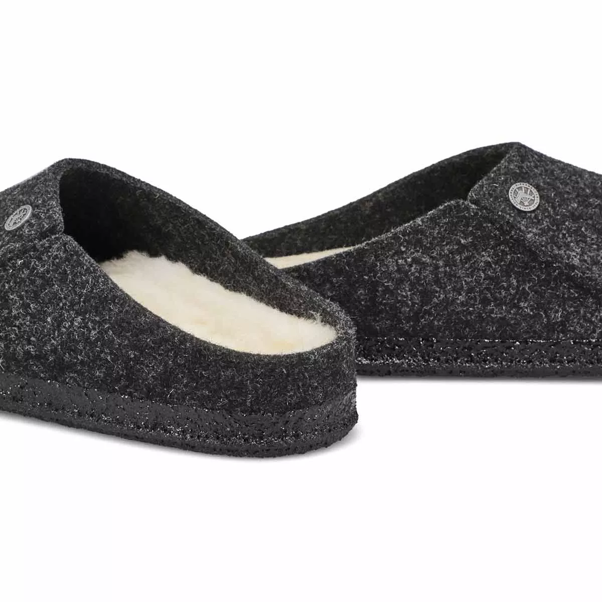 Affordable Birkenstock, Pantoufle ZERMATT SHEARLING, anthracite, hommes 0120