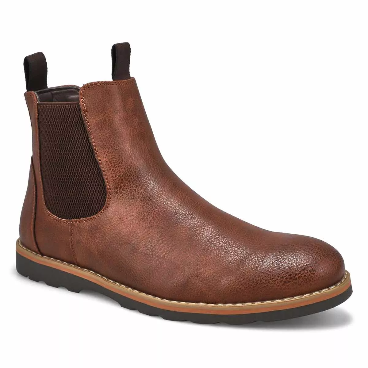 Affordable SteveMadden, Men's Bastiann Waterproof Chelsea Boot - Cognac 0116