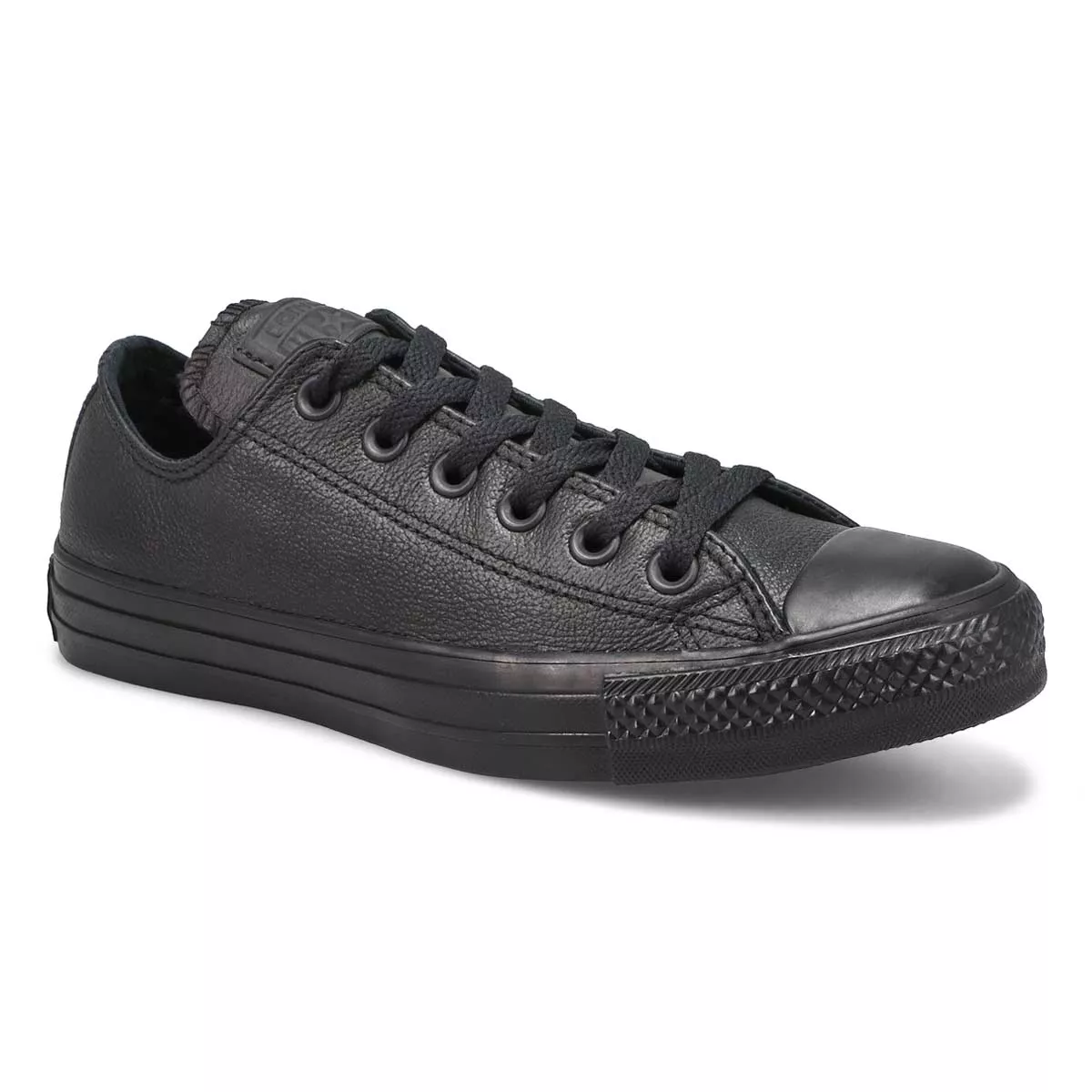 Cheap Converse, Espadrille CTAS LEATHER OX, noir monochrome, femme 0123