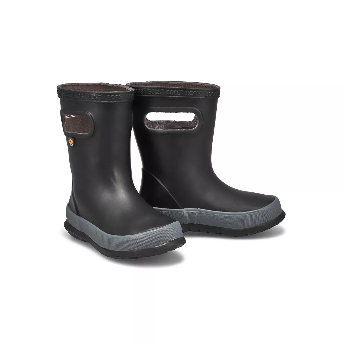 Affordable Bogs, Infant's Skipper Solid Rain Boot - Black 0122