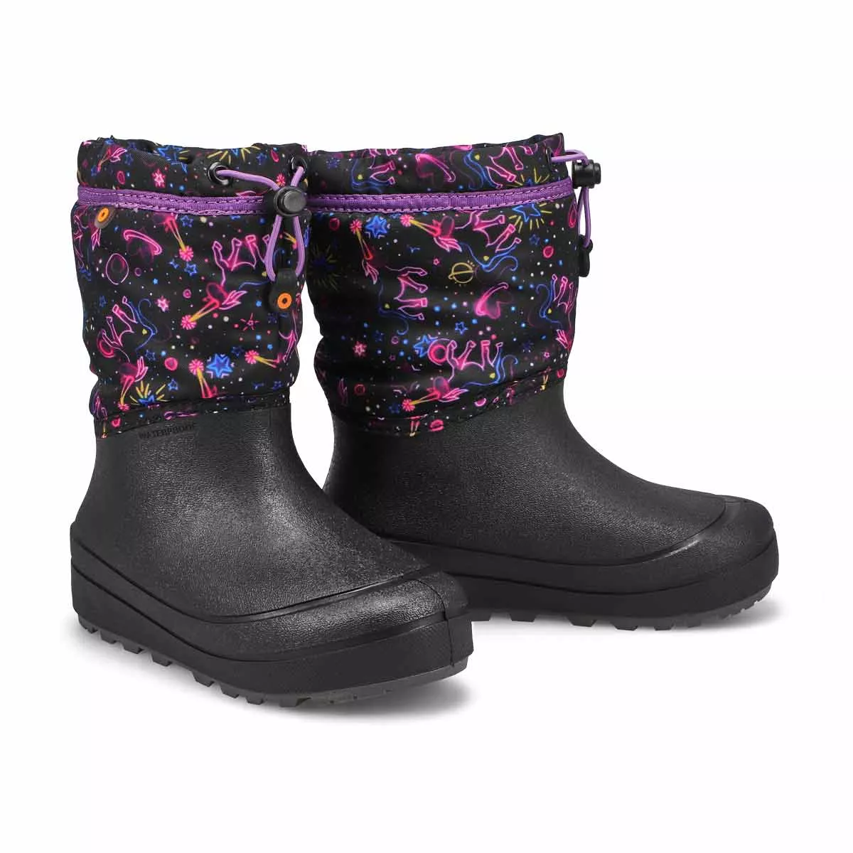 Affordable Bogs, Botte d'hiver SNOW SHELL NEON UNICORN, filles 0125