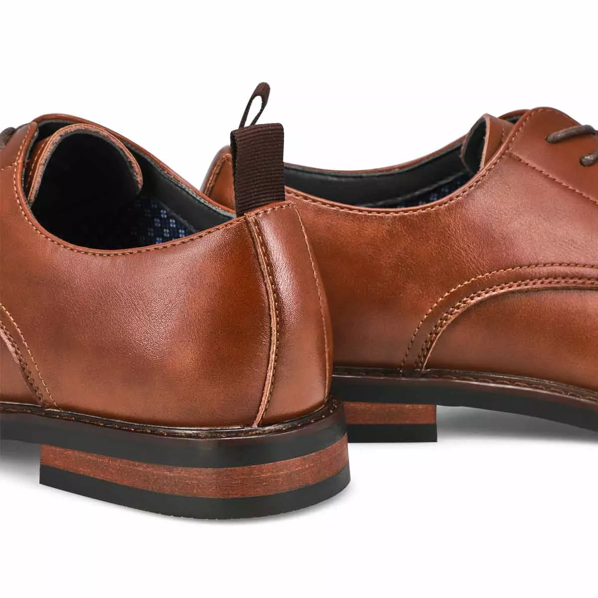 Affordable SteveMadden, Richelieu habillé en cuir EVOLUTE, cognac, hommes 0116