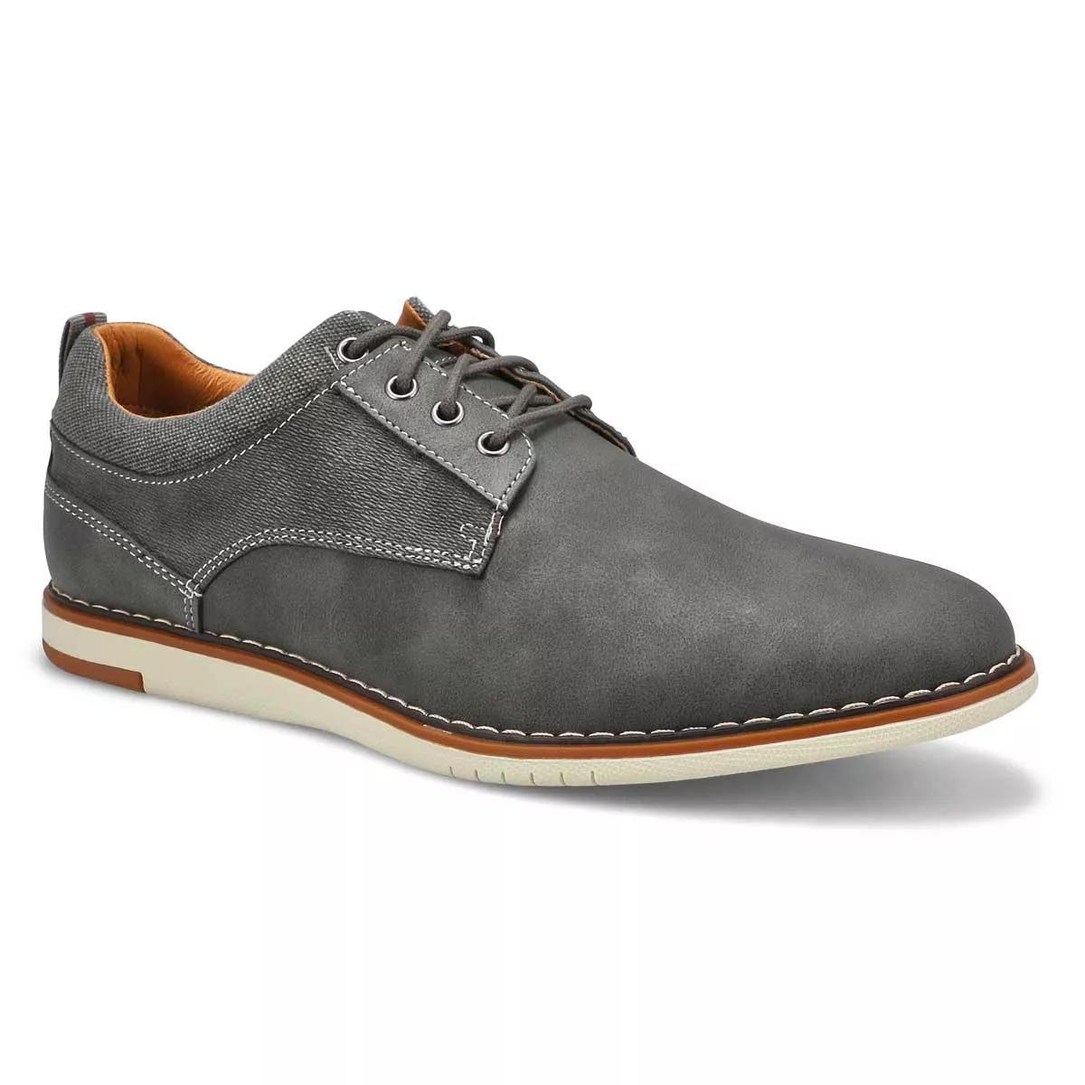 Cheap SteveMadden, Men's Jaxson Lace Up Casual Oxford - Grey 0116