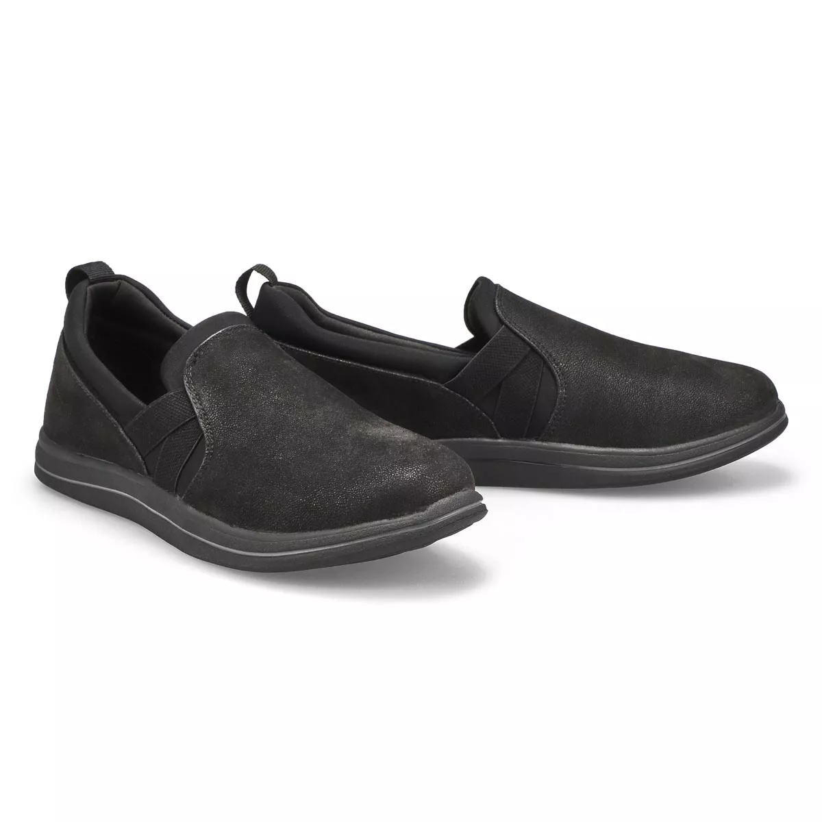 Cheap Clarks, Women's Breeze Bali Slip On Sneaker - Black 0118