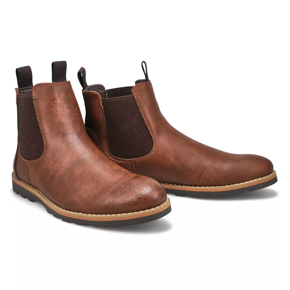 Affordable SteveMadden, Men's Bastiann Waterproof Chelsea Boot - Cognac 0116