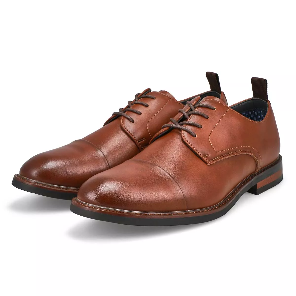 Affordable SteveMadden, Richelieu habillé en cuir EVOLUTE, cognac, hommes 0116