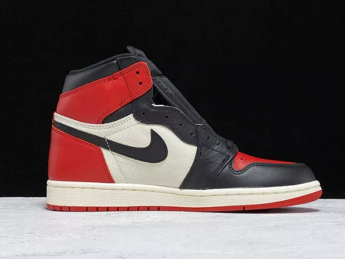 Cheap Air Jordan 1 Retro High OG Bred Toe 555088-610 0119