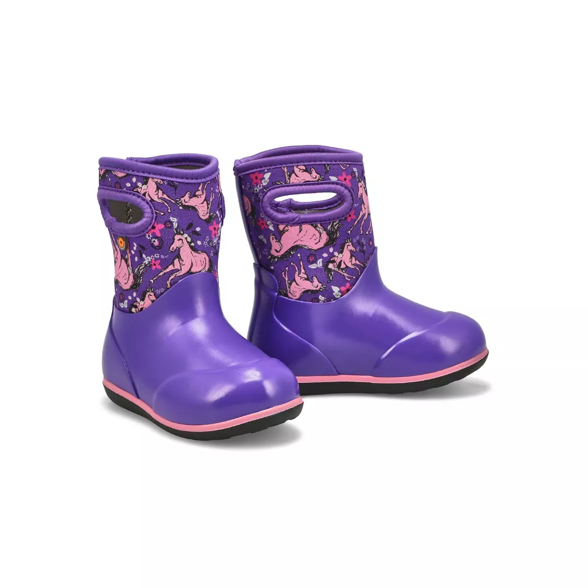 Affordable Bogs, Botte CLASSIC UNICORN AWESOME, violet, bébés 0125