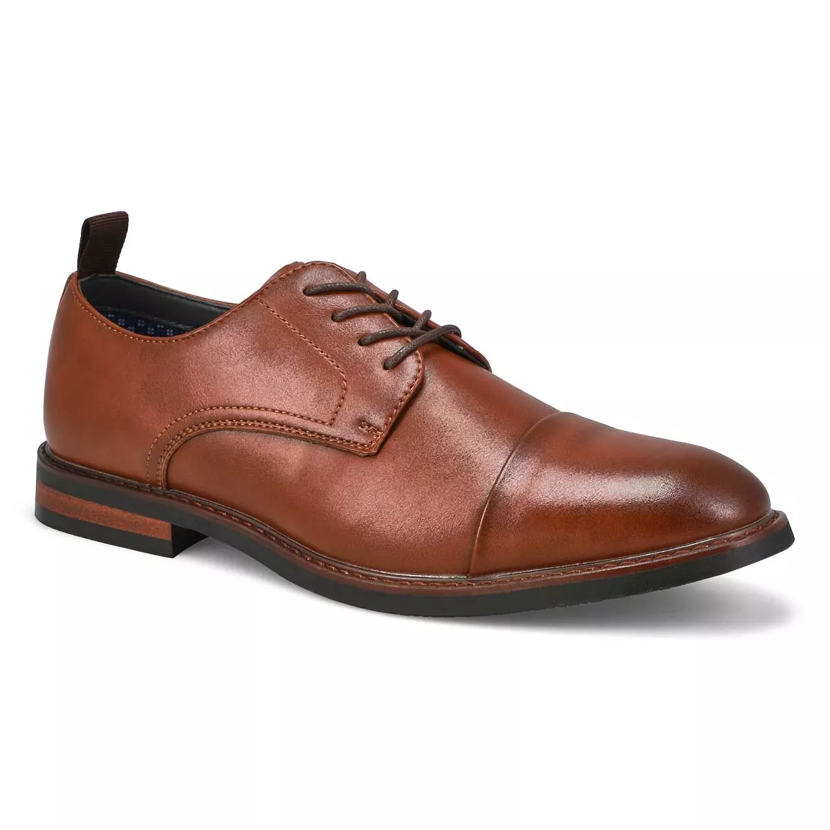 Affordable SteveMadden, Richelieu habillé en cuir EVOLUTE, cognac, hommes 0116