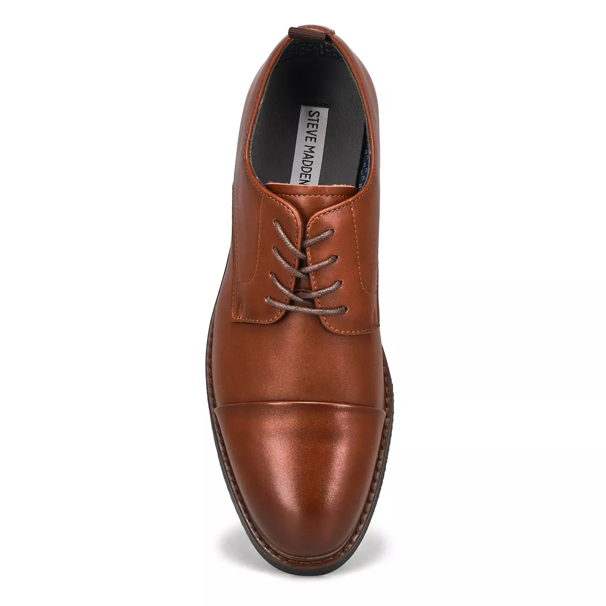 Affordable SteveMadden, Richelieu habillé en cuir EVOLUTE, cognac, hommes 0116