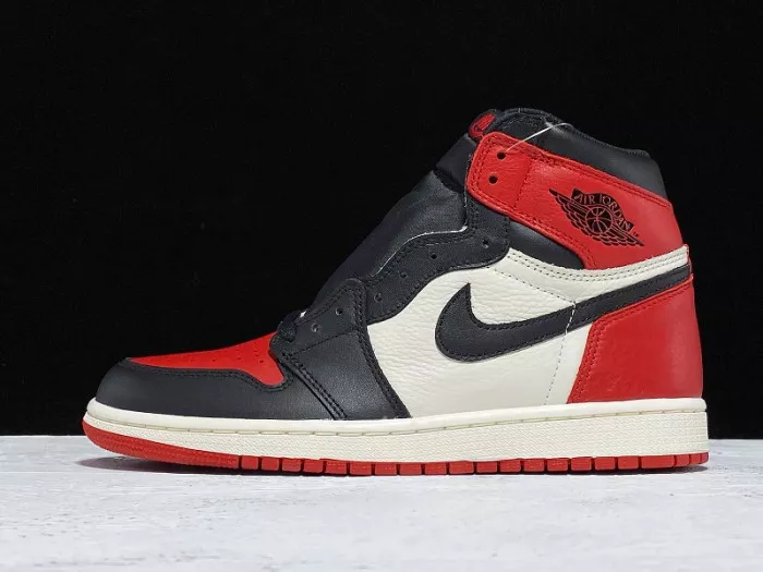 Cheap Air Jordan 1 Retro High OG Bred Toe 555088-610 0119