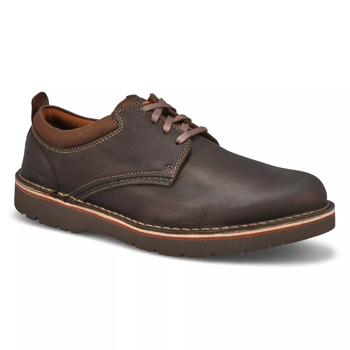 Affordable Clarks, Richelieu EASTRIDGE LOW, brun foncé, hommes - Large 0118