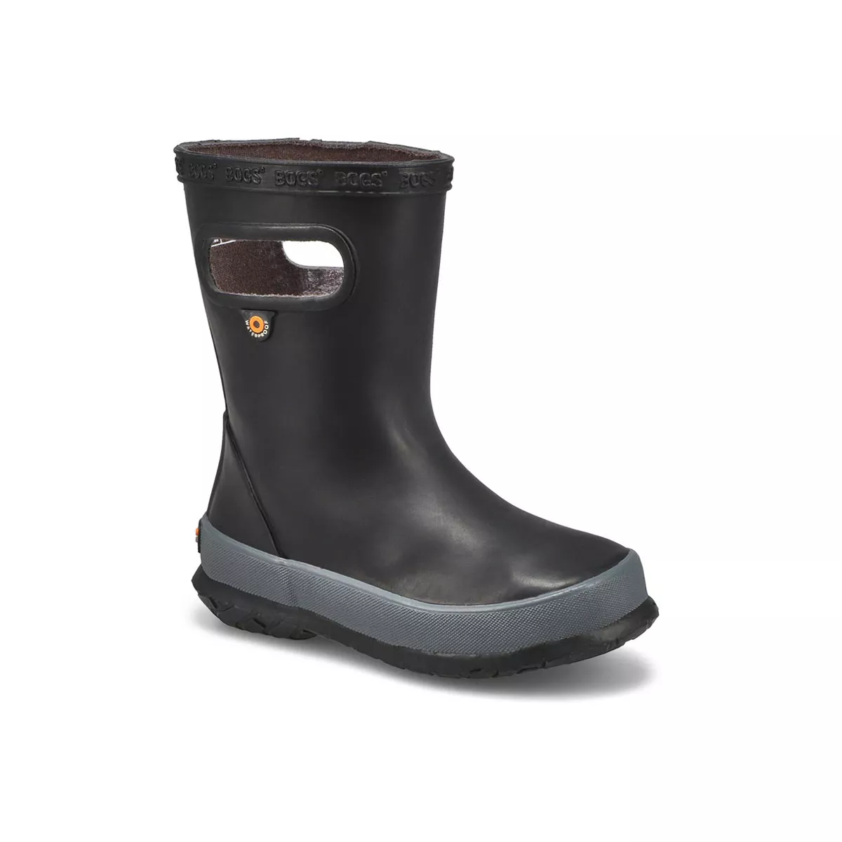 Affordable Bogs, Infant's Skipper Solid Rain Boot - Black 0122