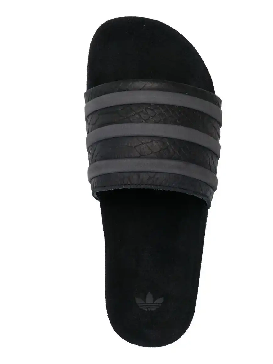 Cheap  stripe-detail embossed-logo slides adidas 0225