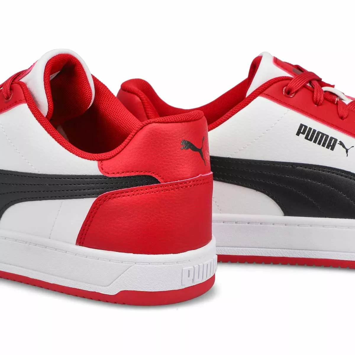 Affordable Puma, Men's Caven 2.0 Lace Up Sneaker - Red White Black 0201