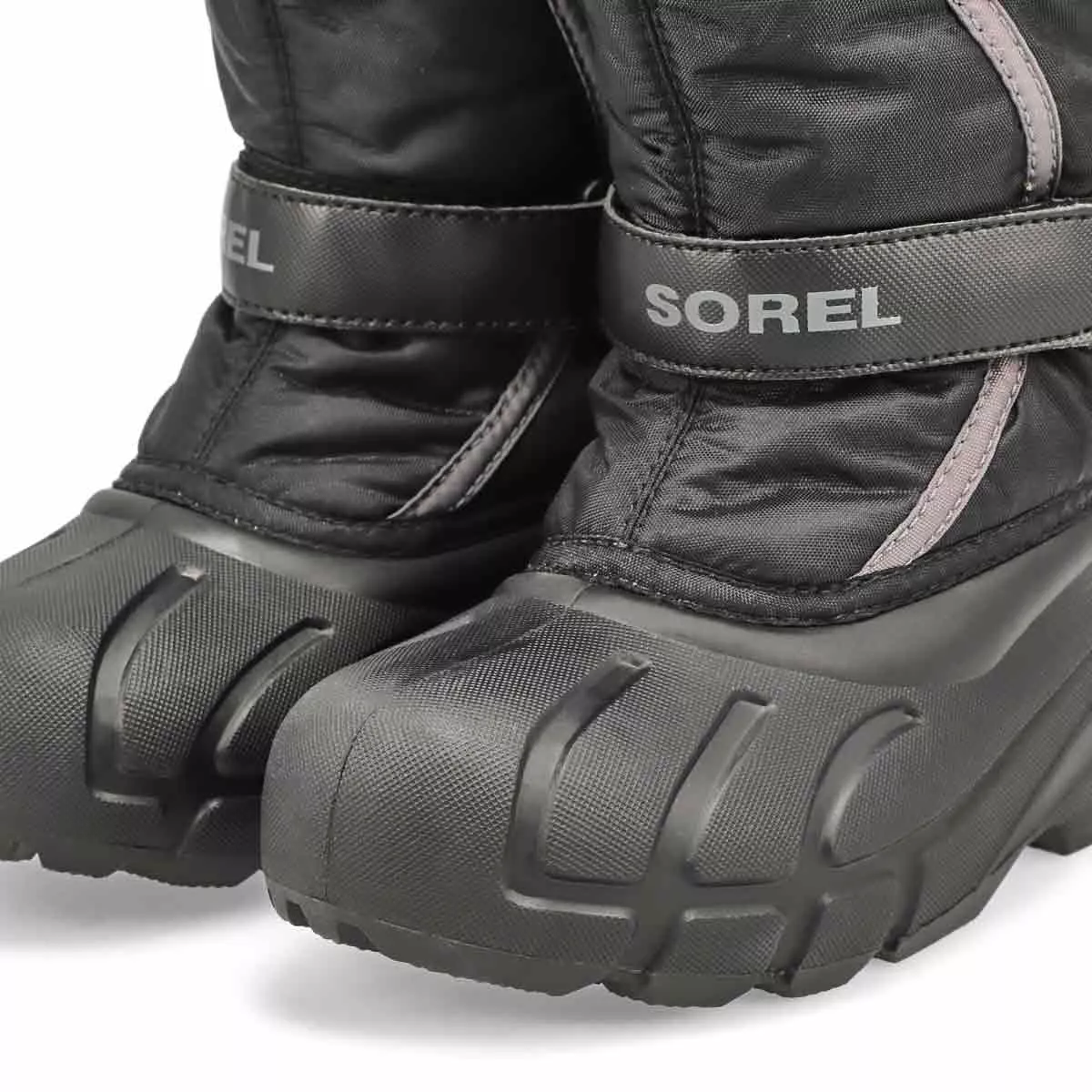 Cheap Sorel, Botte d'hiver à enfiler FLURRY, noir gris, enfants 0204