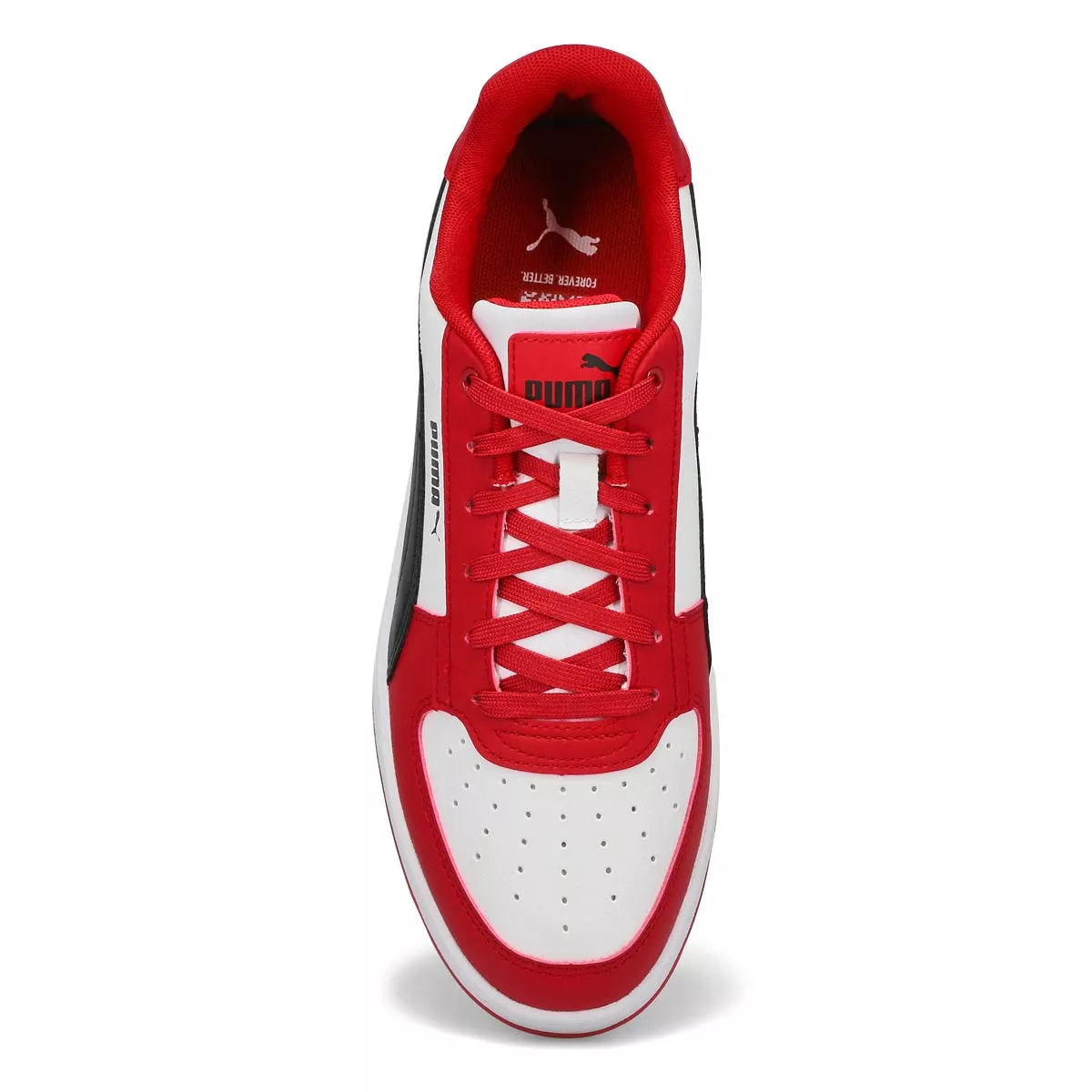 Affordable Puma, Men's Caven 2.0 Lace Up Sneaker - Red White Black 0201